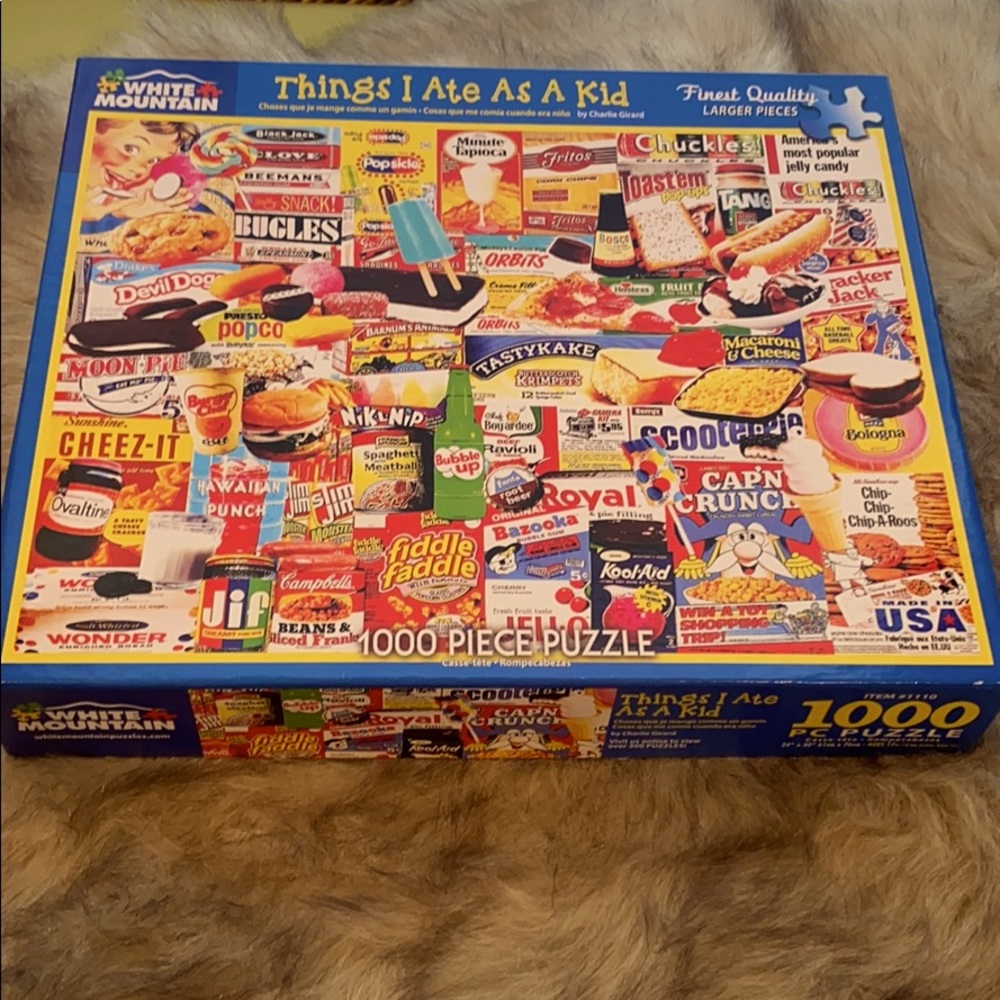 White Mountain 1000 piece “Things I ate as a kid.